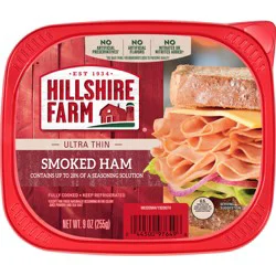 Hillshire Farm Ultra Thin Sliced Smoked Ham Sandwich Meat, 9 oz