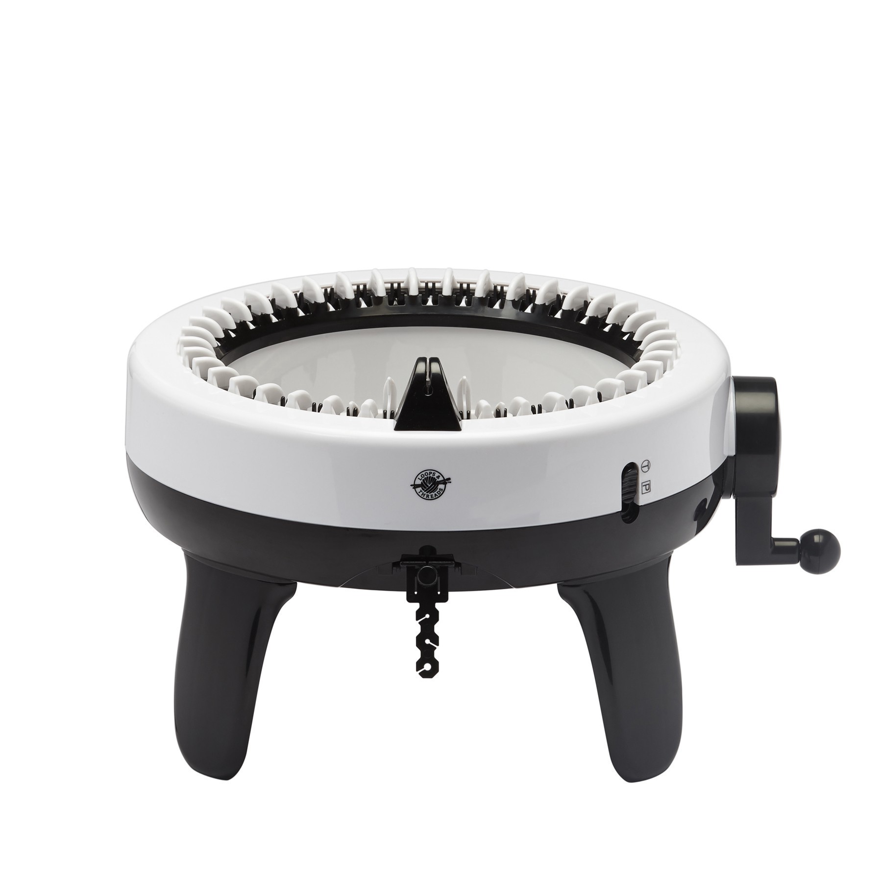 slide 2 of 3, Knit Quick Knitting Machine By Loops & Threads, 6 plastic clips