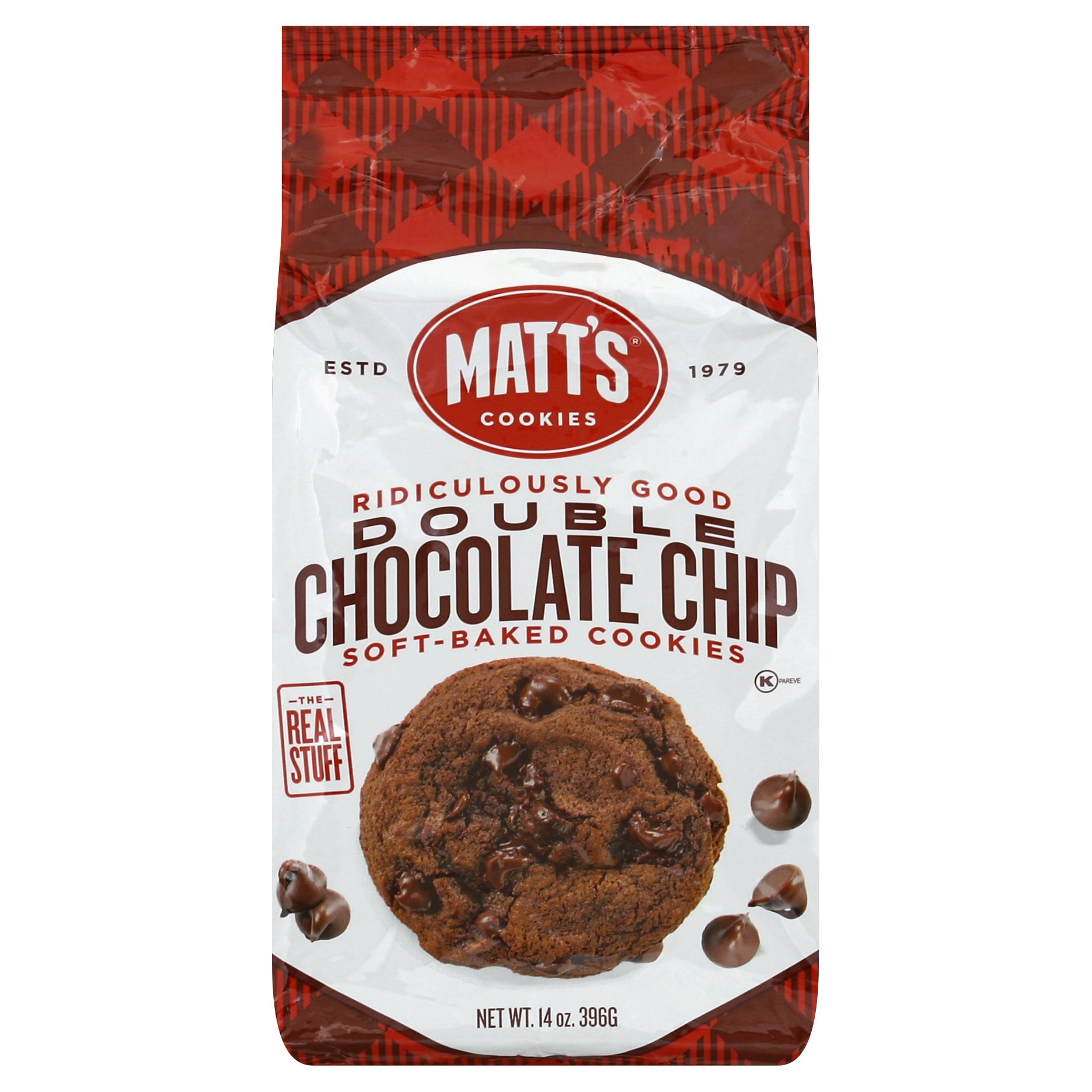 slide 1 of 1, Matt's Cookies Double Chocolate Chip Cookies, 14 oz