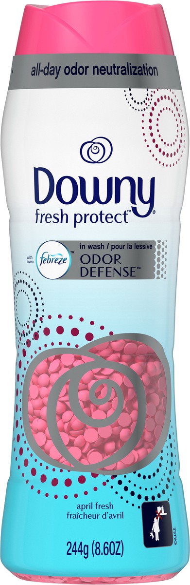 slide 5 of 5, Downy Fresh Protect Odor Defense Granules April Fresh Scent, 8.6 oz