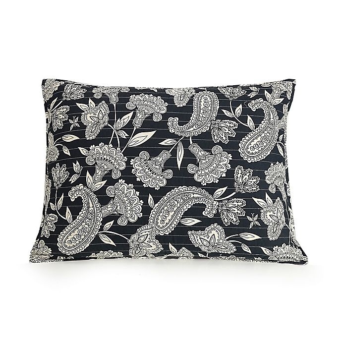 slide 1 of 1, Vera Bradley Makani Standard Pillow Sham - Black/Off White, 1 ct