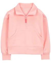 Carter's Kid Half-Zip Fleece Pullover - Pink Pink 8