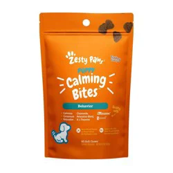 Zesty Paws Puppy Calming Bites for Dog Turkey Flavor - 60 ct