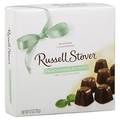 slide 1 of 1, Russell Stover Fine Chocolates French Chocolate Mints, 5.5 oz