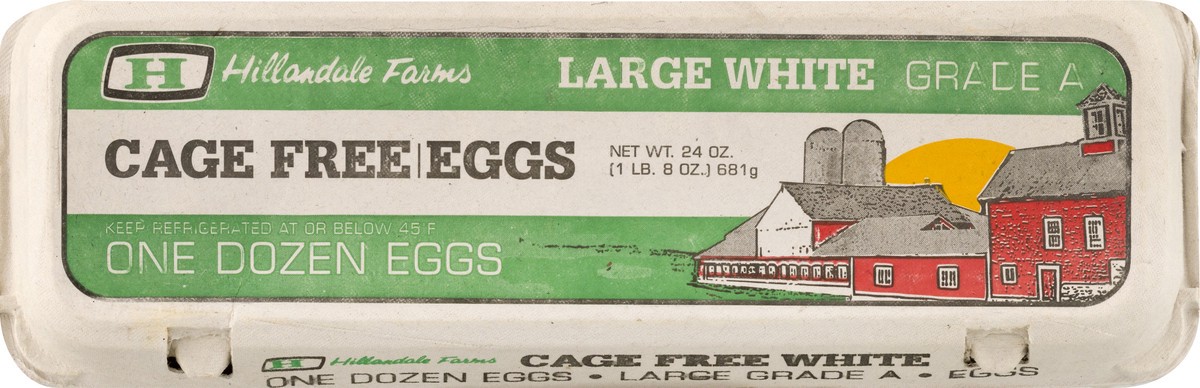 slide 7 of 9, Hillandale Farms Hillandale Eggs Cage Free Grade, 1 doz