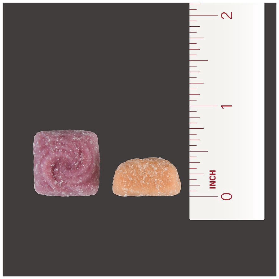 slide 2 of 5, Walgreens Calcium 500 mg + Vitamin D3 Gummies Natural Strawberry, Orange and Cherry Flavor, 90 ct