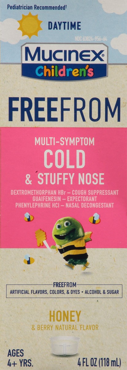 slide 4 of 9, Mucinex Daytime Multi-Symptom Honey Cold & Stuffy Nose 4 fl oz, 4 oz