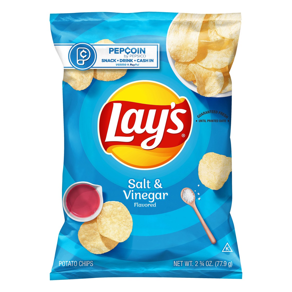 slide 1 of 3, Lay's Salt & Vinegar Flavored Potato Chips 2.75 oz, 2.75 oz