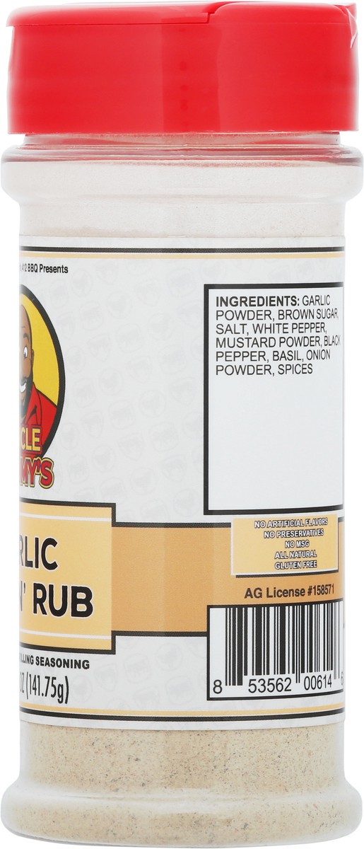 slide 14 of 14, Uncle Jammy's Garlic Lovin' Rub Chicken and Grilling Seasoning 5 oz, 5 oz