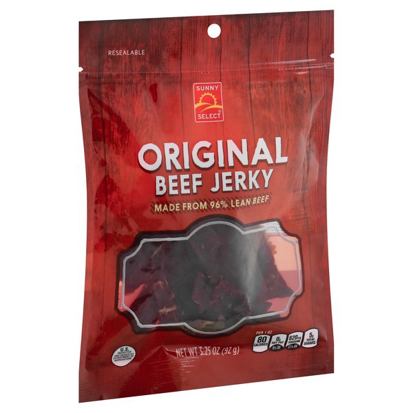 slide 1 of 1, Sunny Select Original Beef Jerky 3.25 oz, 3.25 oz