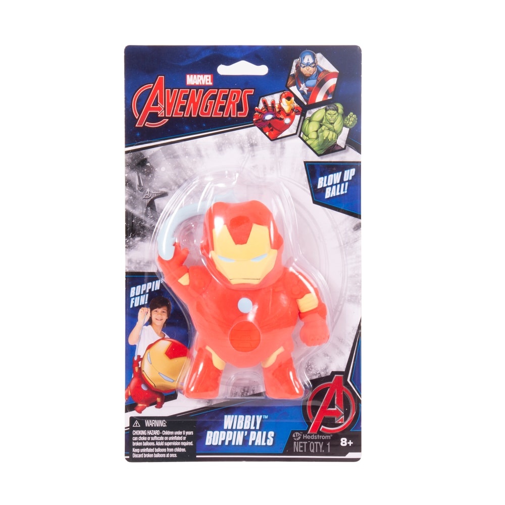 slide 1 of 1, Ball Bounce And Sport Inc. Marvel Avengers Iron Man Wibbly Boppin' Pal, 1 ct