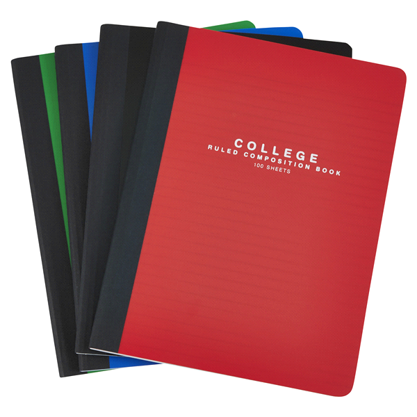 slide 1 of 1, Meijer Poly Cover Comp Book College Ruled, 100 ct