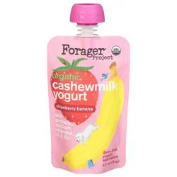 Forager Project Organic Strawberry Banana Cashewmilk Yogurt 3.2 oz