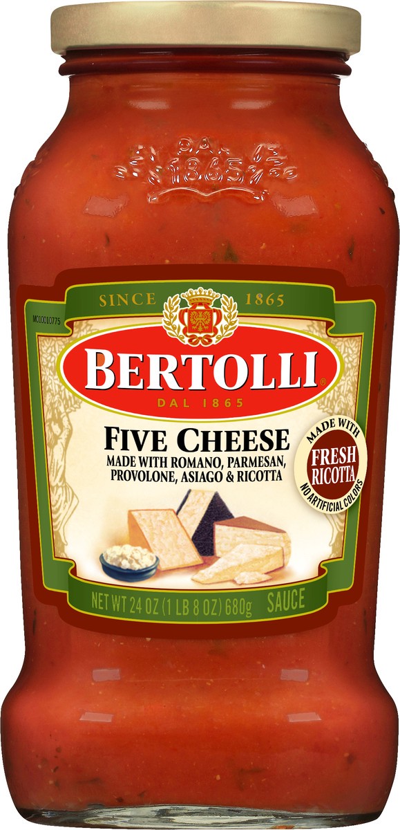 slide 9 of 13, Bertolli Five Cheese Sauce 24 oz, 24 oz