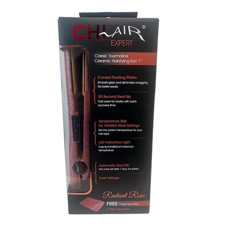 slide 1 of 1, CHI Air Expert Flat Iron - Radiant Rose, 1", 1 ct