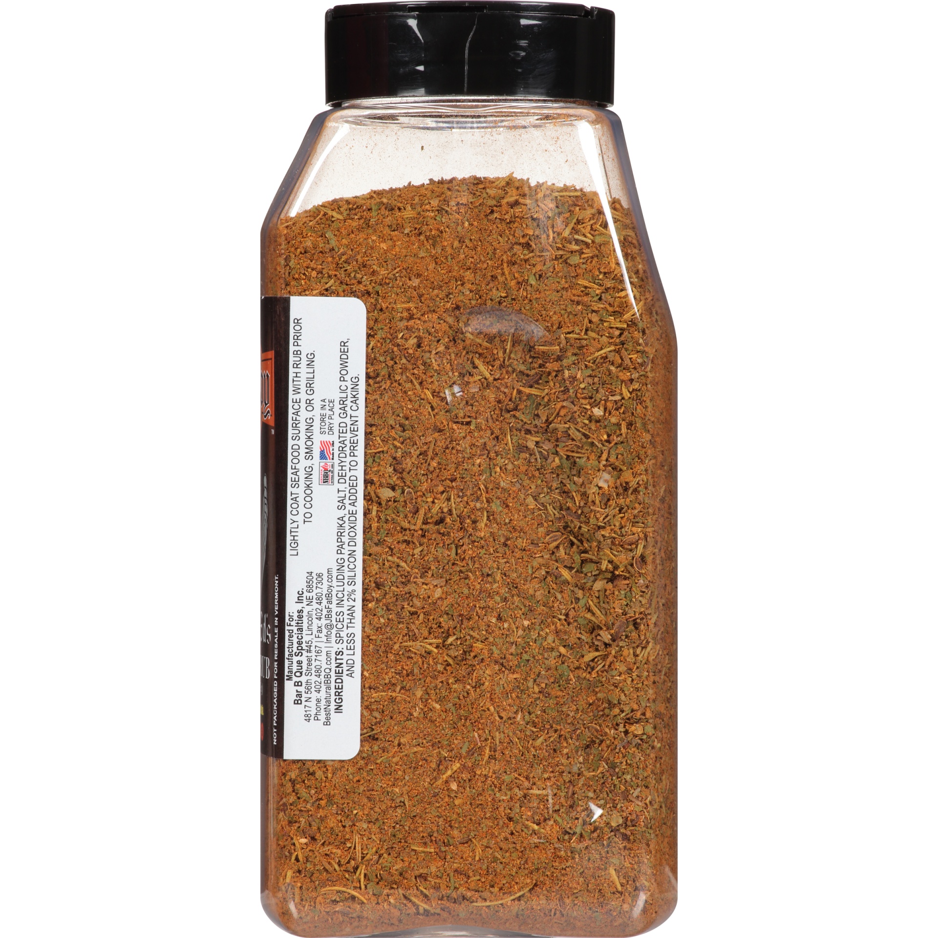 Captain Ed's Seafood Natural Gluten Free BBQ Rub 14 oz (Past Best