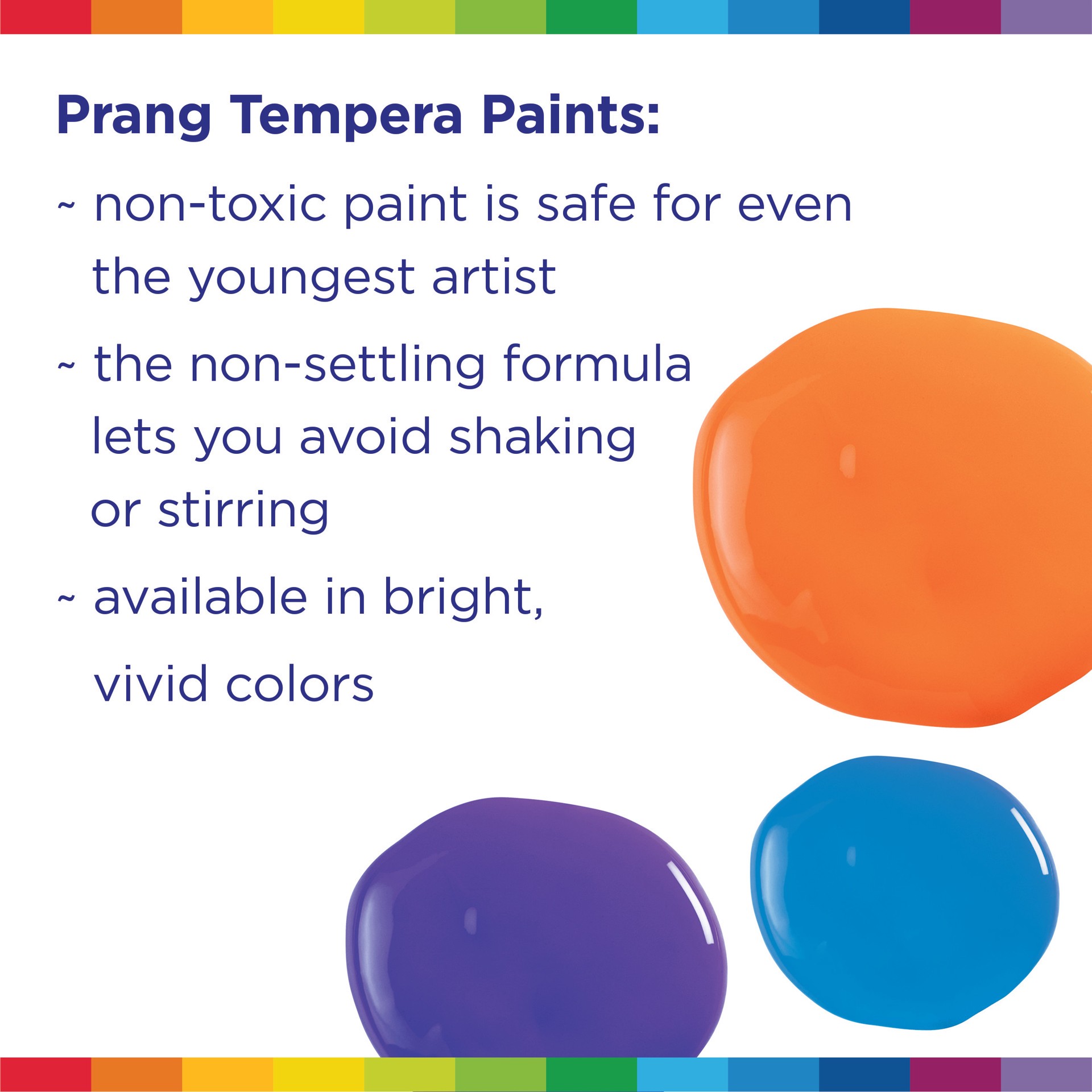 slide 5 of 5, PRANG Ready-to-Use Tempera Paint, Orange, 16 Oz., 1 Count, 16 oz