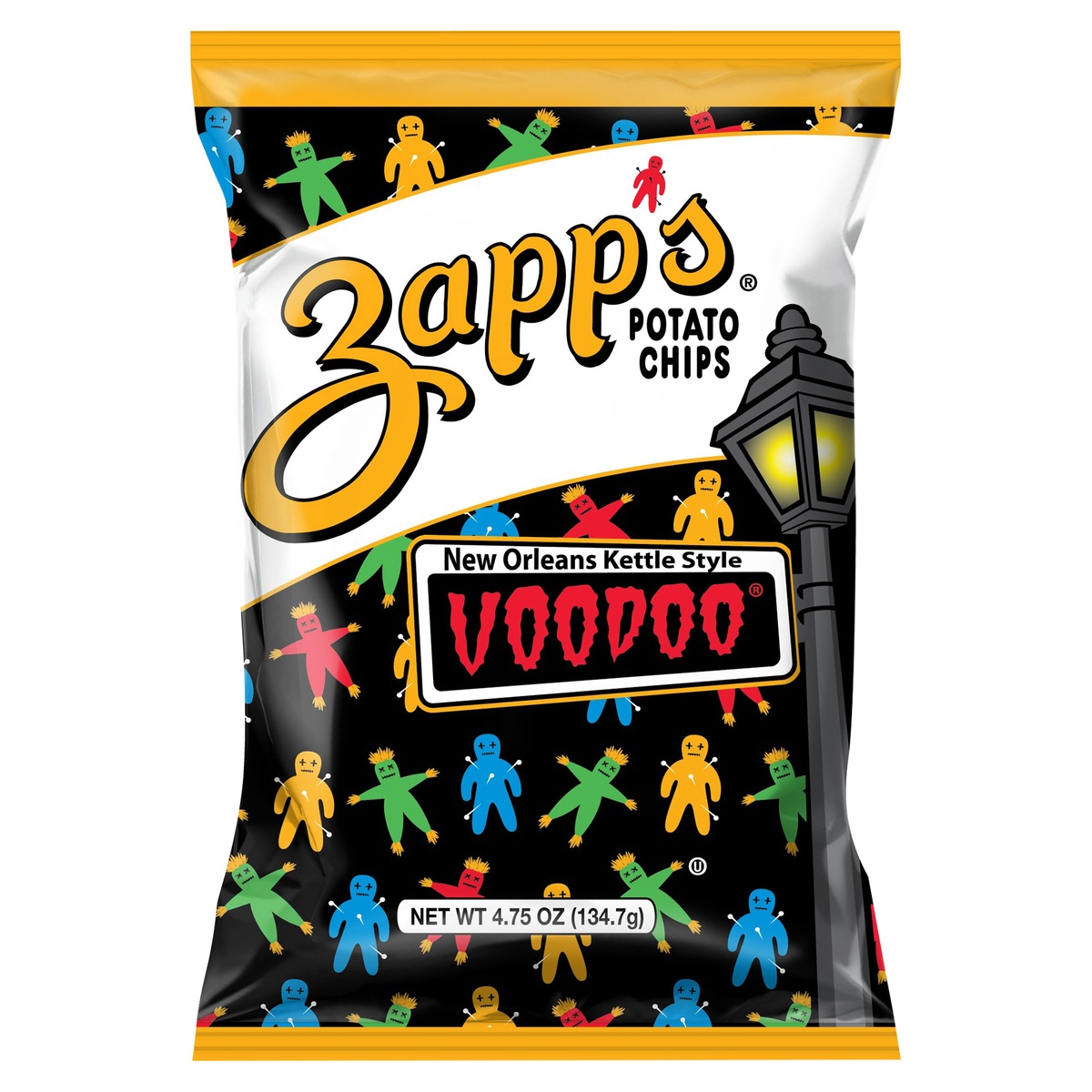 slide 1 of 1, Zapps Potato Chips Voodoo New Orleans Kettle Style Potato Chips, 4.75 oz