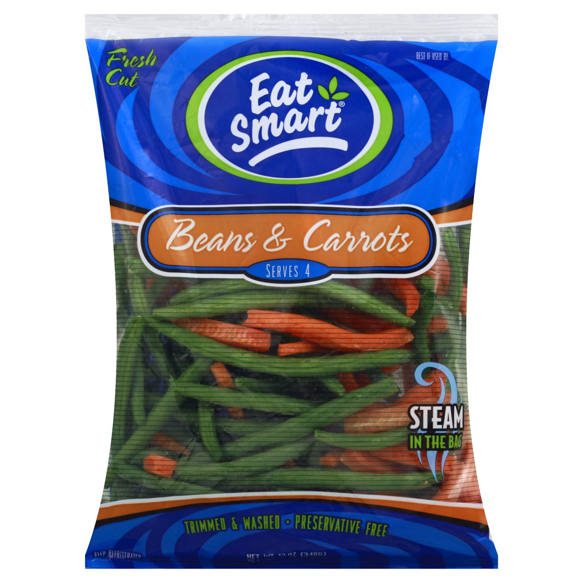 slide 3 of 9, Eat Smart Green Beans/Carrots, 12 oz