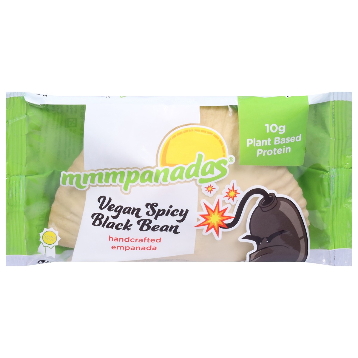 slide 1 of 9, mmmpanadas Plant Based Protein Vegan Spicy Black Bean Empanada 5.11 oz, 5.11 oz