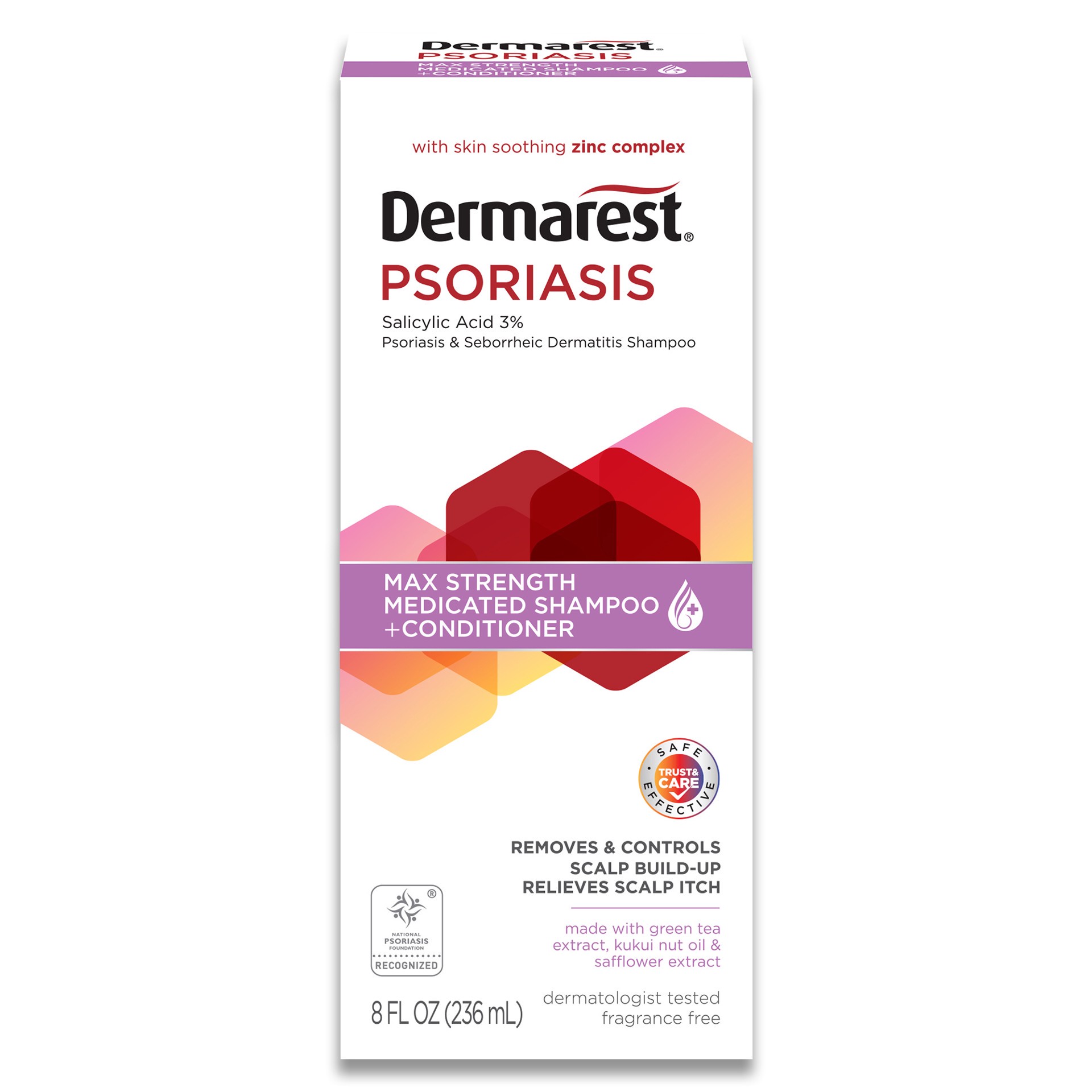 slide 1 of 10, Dermarest Psoriasis Medicated Shampoo Plus Conditioner, 8 FL OZ, 8 fl oz