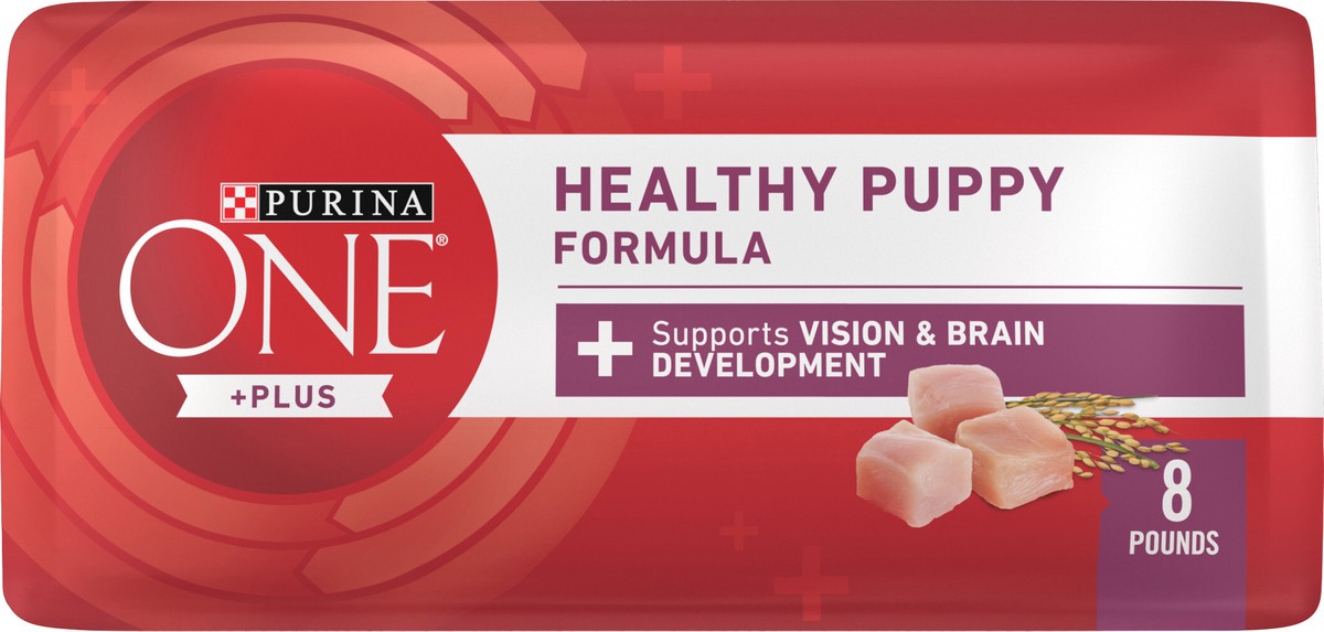 slide 13 of 14, ONE Purina ONE Plus Healthy Puppy Formula High Protein Natural Dry Puppy Food with added vitamins, minerals and nutrients, 8 lb