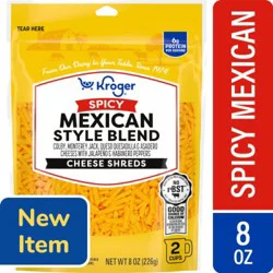 Kroger® Spicy Mexican Style Blend Shredded Cheese, 8 oz