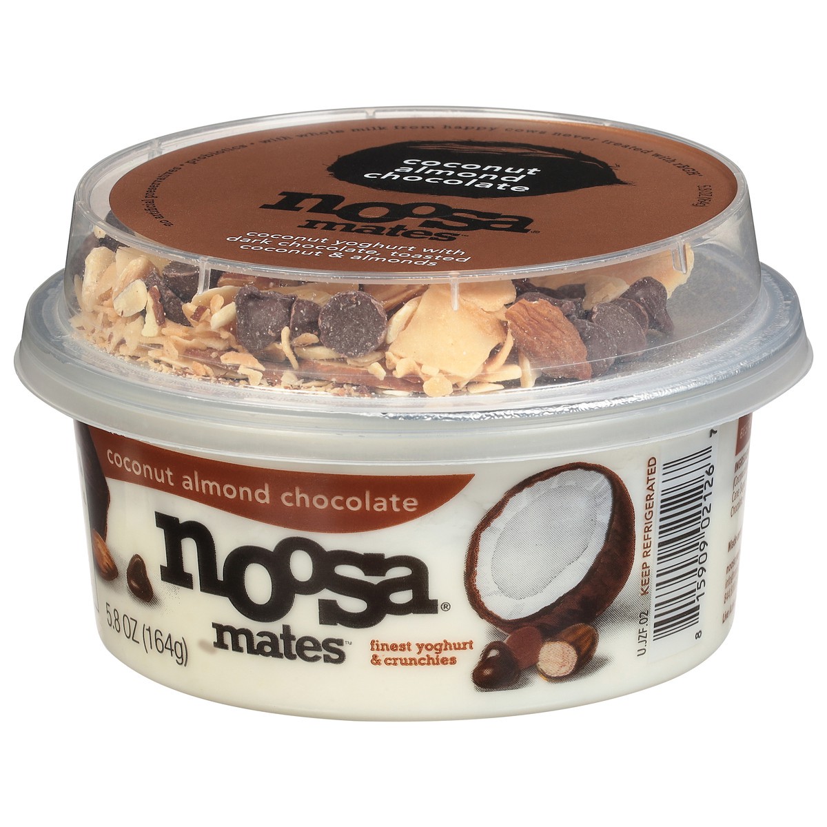 slide 9 of 9, Noosa Mix-ins Coconut Almond Chocolate, 8/5.8 OZ, 5.8 oz