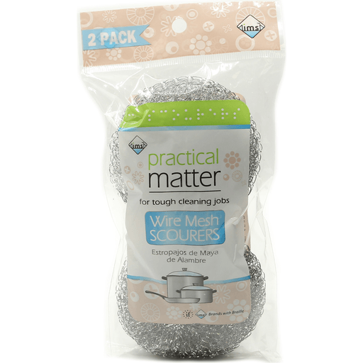 slide 1 of 1, Practical Matter Mesh Scrubber, 2 ct