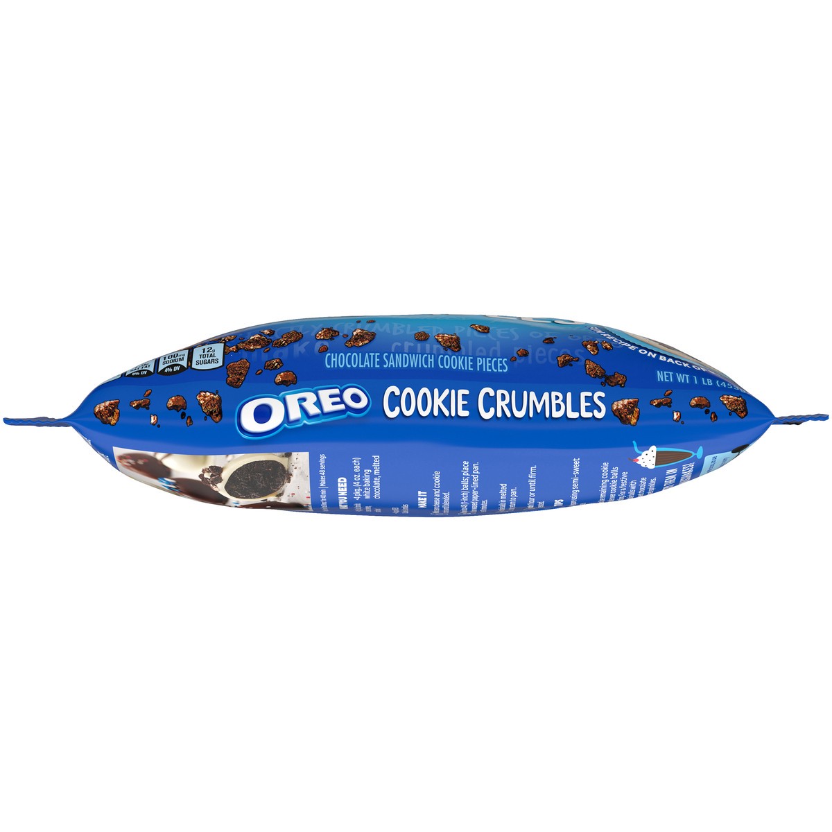 slide 4 of 9, Nabisco Oreo Cookie Crumbles Chocolate Sandwich Cookie Pieces 1 lb. Bag, 1 lb