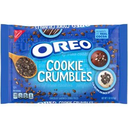 Nabisco Oreo Cookie Crumbles Chocolate Sandwich Cookie Pieces 1 lb. Bag