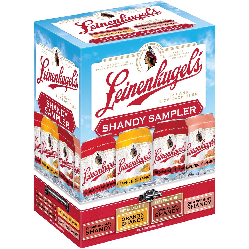 slide 2 of 6, Leinenkugel's Seasonal Shandy Sampler Beer, 12 ct; 12 oz