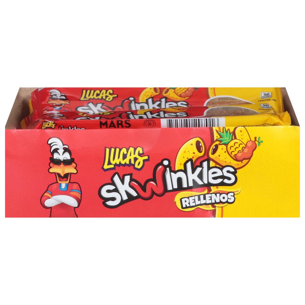 slide 1 of 15, Skwinkles Hot Pineapple Candy Strips 12 - 0.92 oz Packs, 12 ct