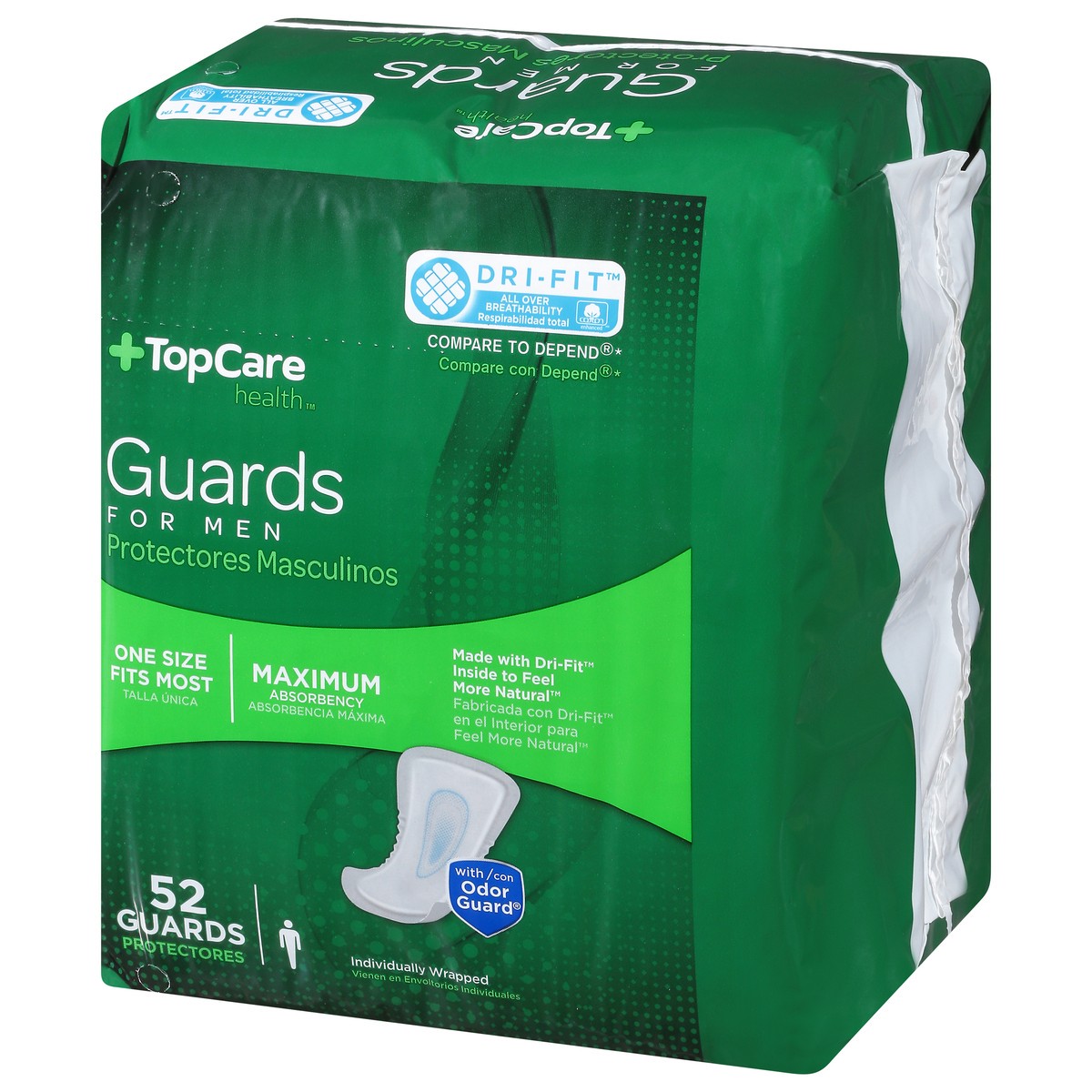 slide 8 of 9, TopCare Health Mens For Men One Size Maximum Guards 52 ea, 52 ct