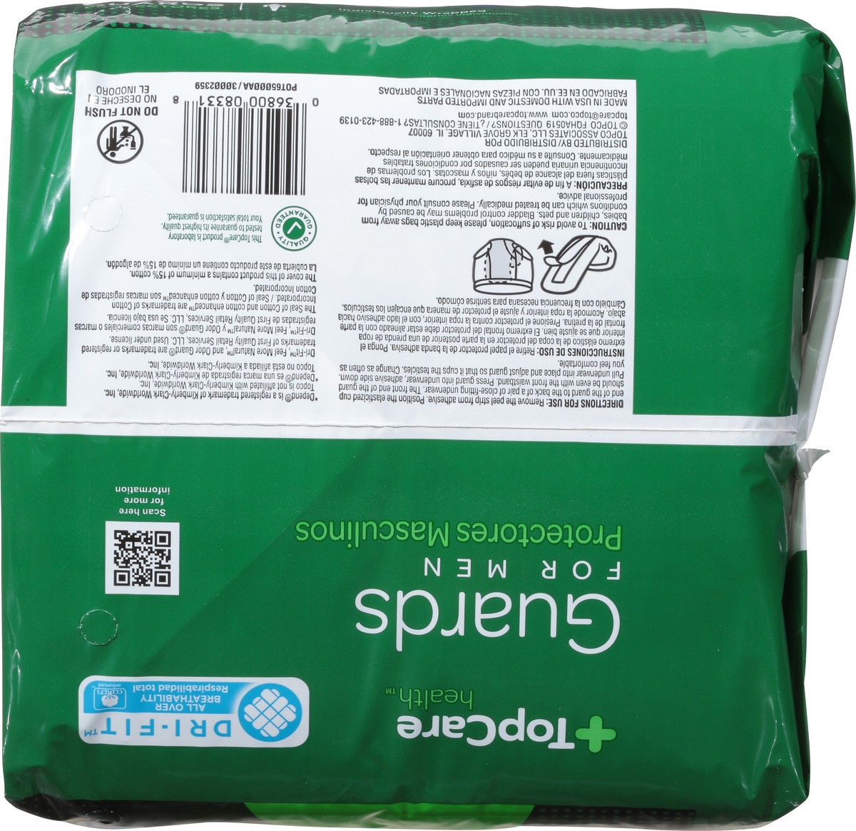 slide 6 of 9, TopCare Health Mens For Men One Size Maximum Guards 52 ea, 52 ct