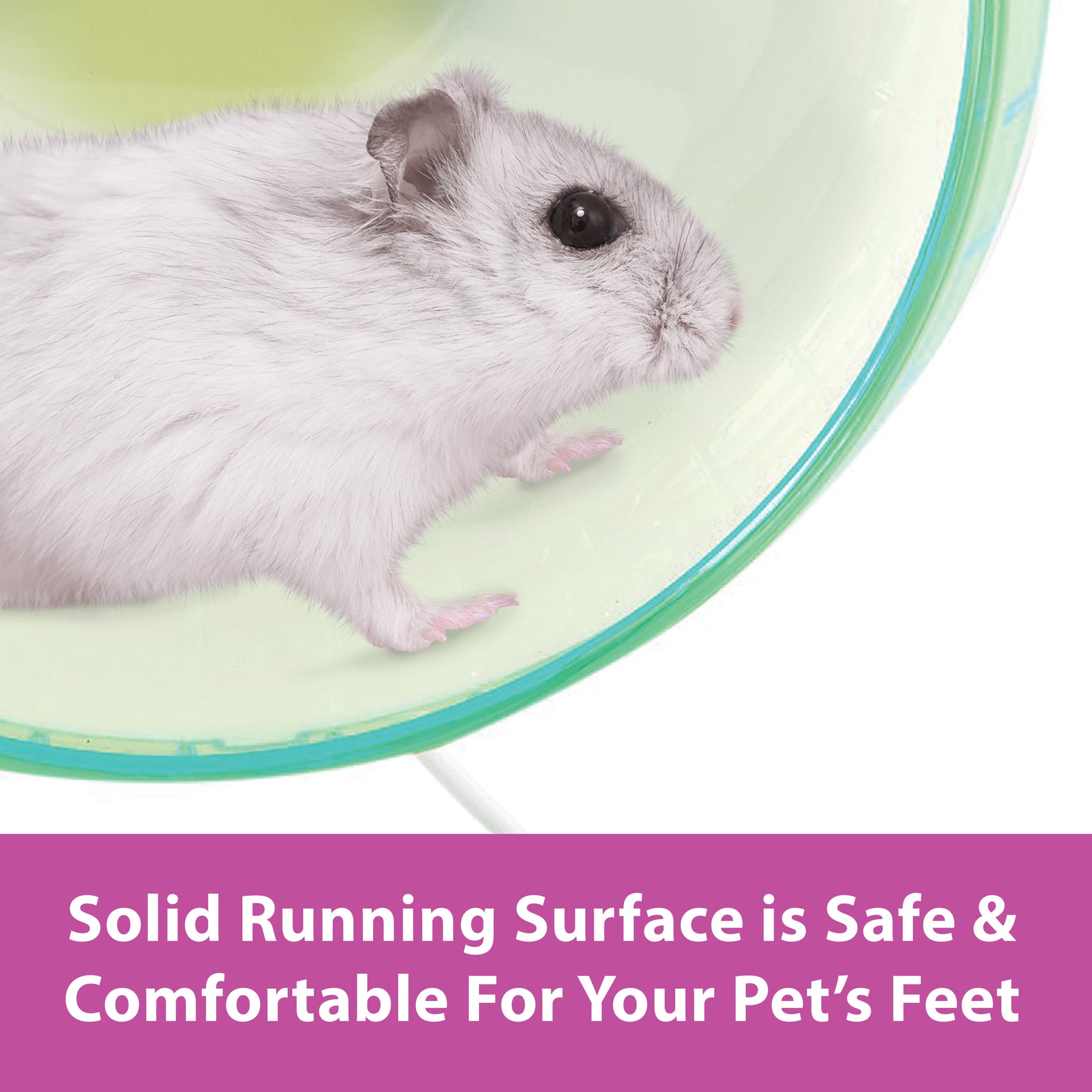 slide 3 of 10, Kaytee Hard Goods Kaytee Small Animal Silent Spinner Wheel Mini 4.5 Inch (assorted colors), 1 ct