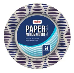 Meijer Printed Paper Bowls