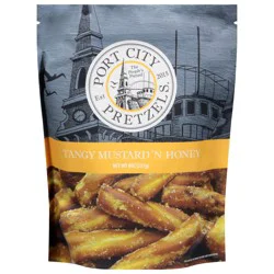 Port City Pretzels Tangy Mustard 'N Honey Pretzels 8 oz