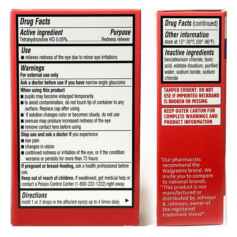 slide 3 of 3, Walgreens Original Formula Redness Reducing Eye Drops, 0.5 fl oz