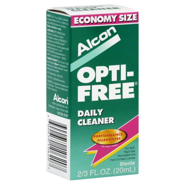 slide 1 of 1, Alcon Optifree Daily Cleaner, 0.66 oz