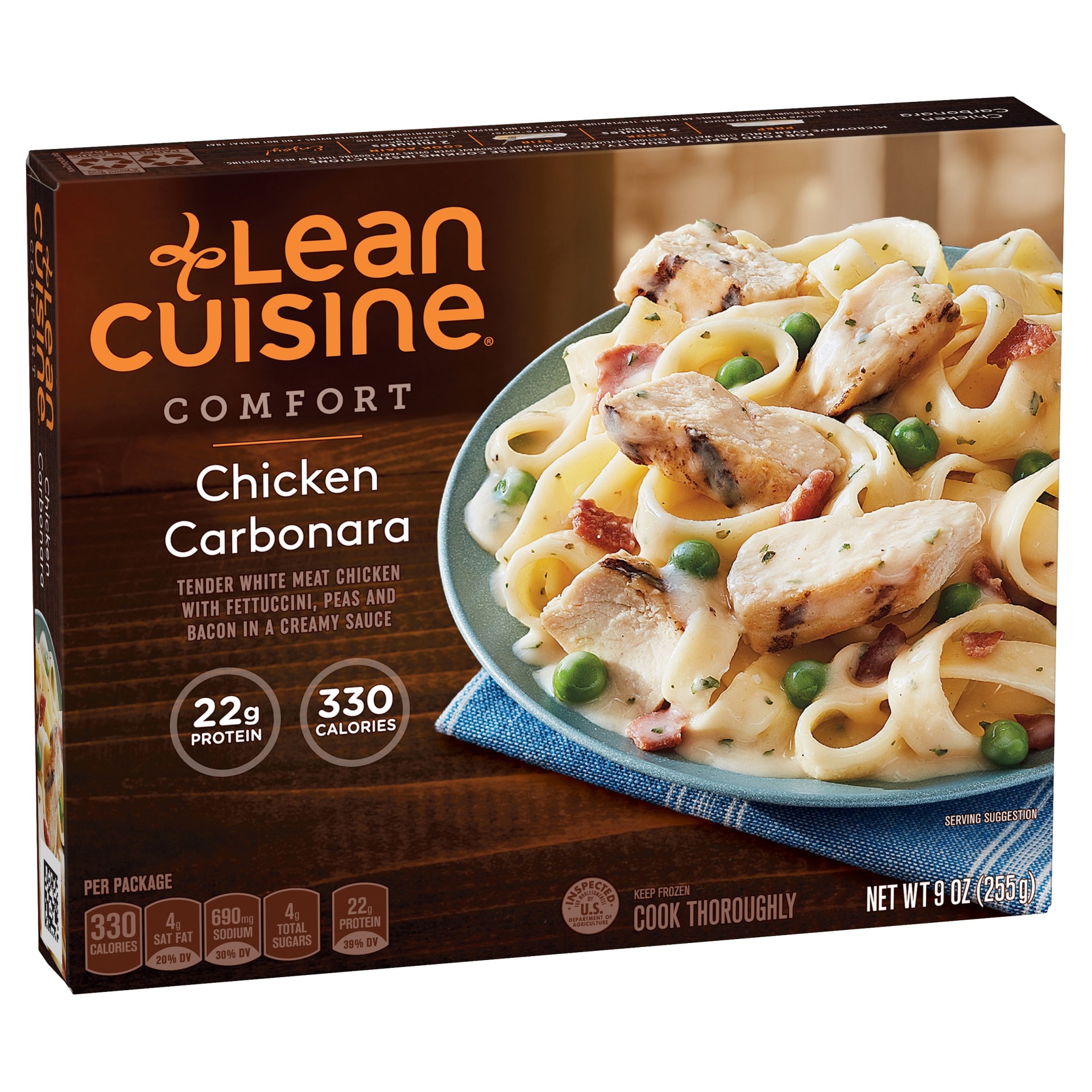 slide 1 of 8, Lean Cuisine Culinary Collection Chicken Carbonara, 9 oz