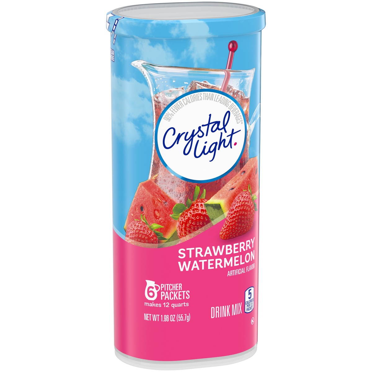 slide 2 of 11, Crystal Light Strawberry Watermelon Artificially Flavored Powdered Drink Mix Pitcher, 6 ct