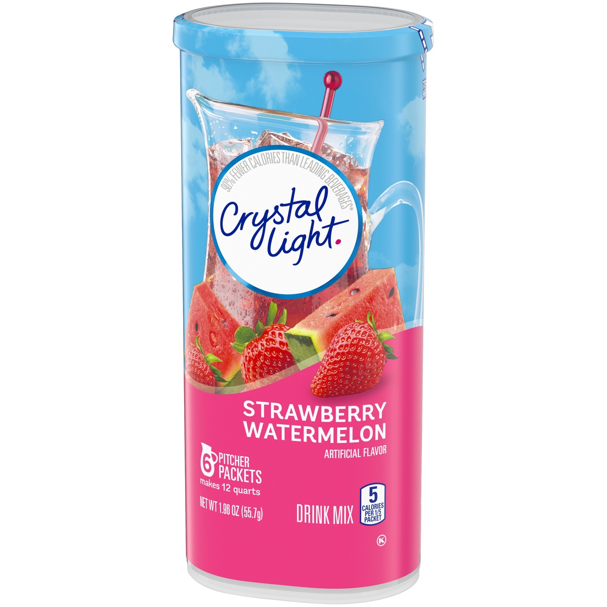 slide 3 of 11, Crystal Light Strawberry Watermelon Artificially Flavored Powdered Drink Mix Pitcher, 6 ct