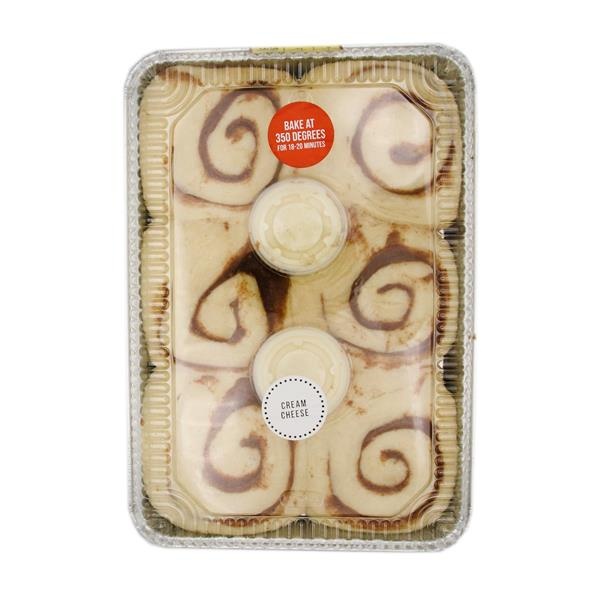 slide 1 of 1, Hy-Vee U-Bake It Sweet Yeasty Cinnamon Roll 6 Count, 18 oz