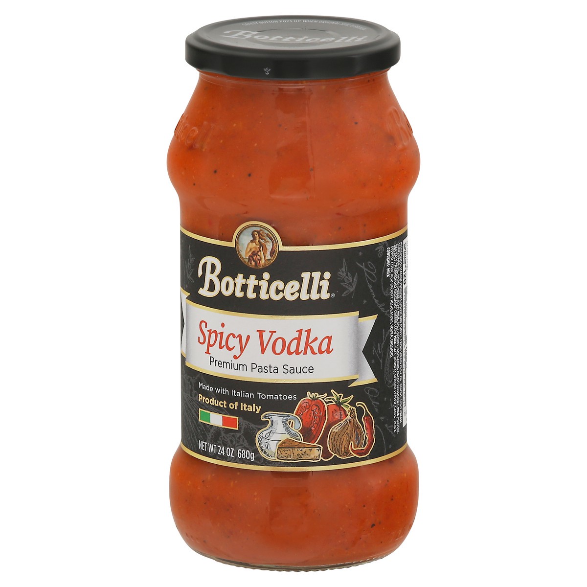 slide 3 of 13, Botticelli Spicy Vodka Sauce, 24 oz