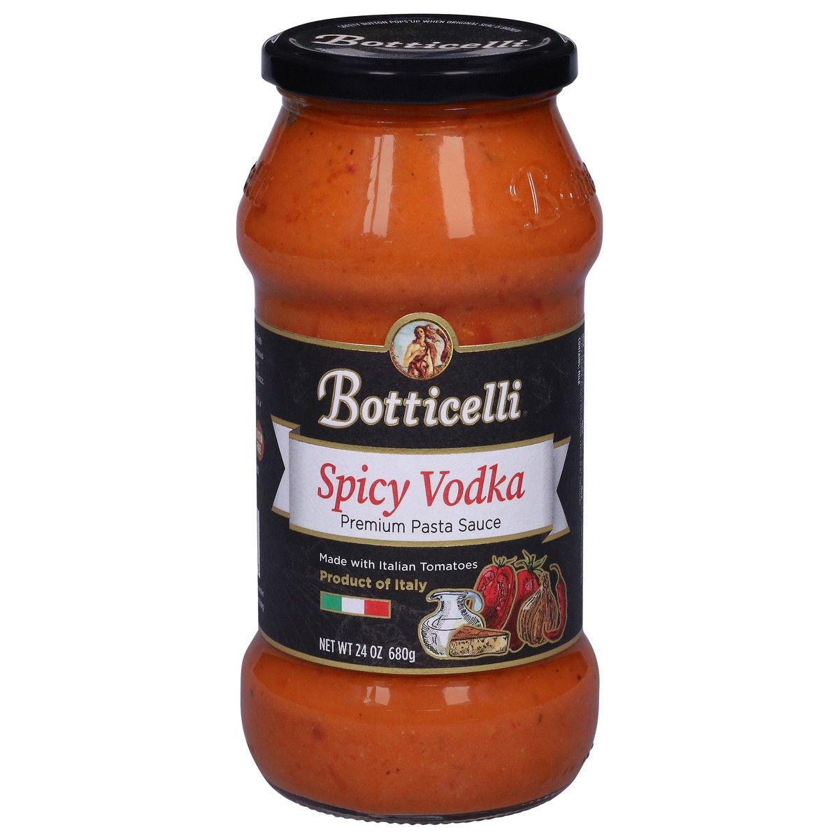 slide 1 of 13, Botticelli Spicy Vodka Sauce, 24 oz