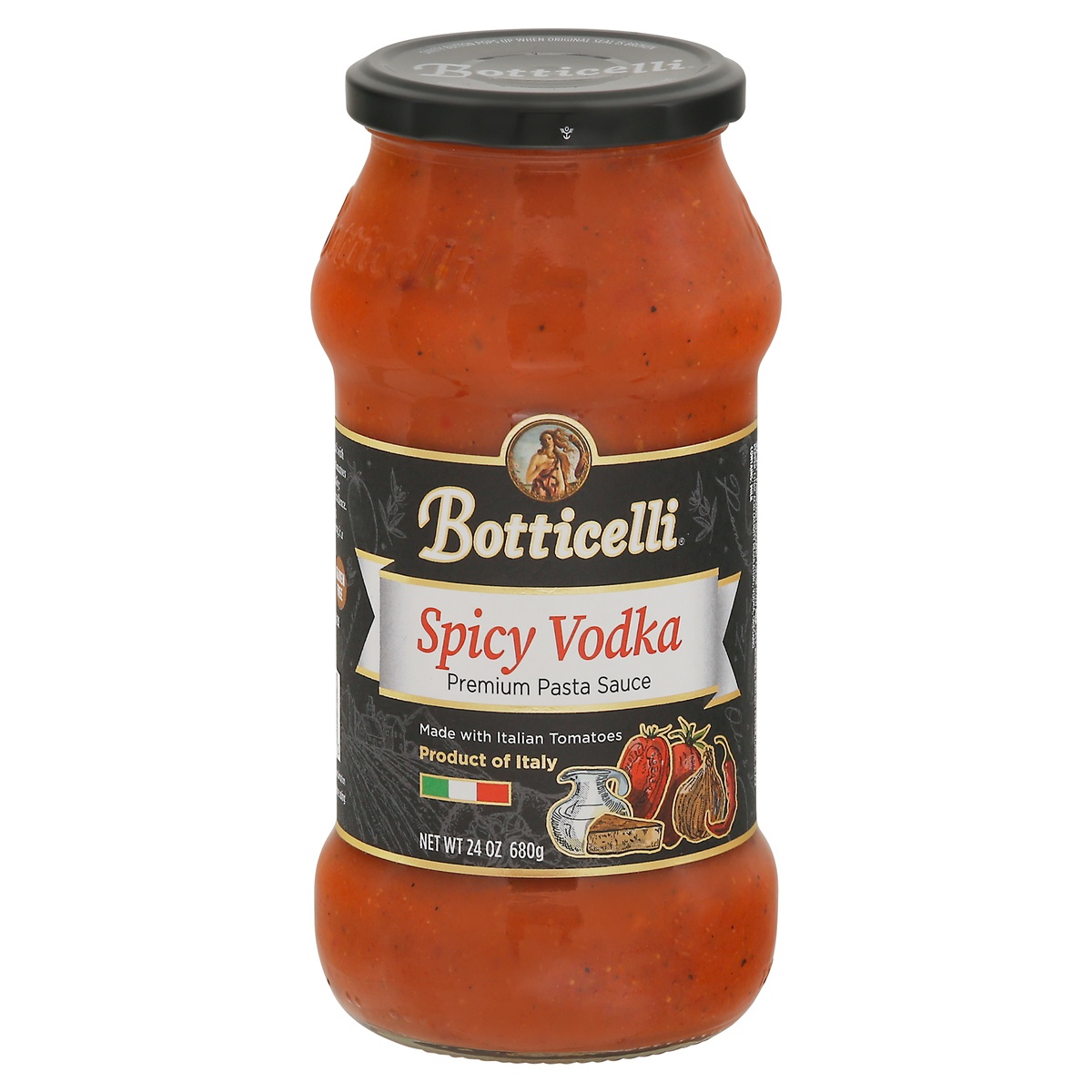 slide 1 of 1, Botticelli Spicy Vodka Premium Italian Pasta Sauce, 24 oz