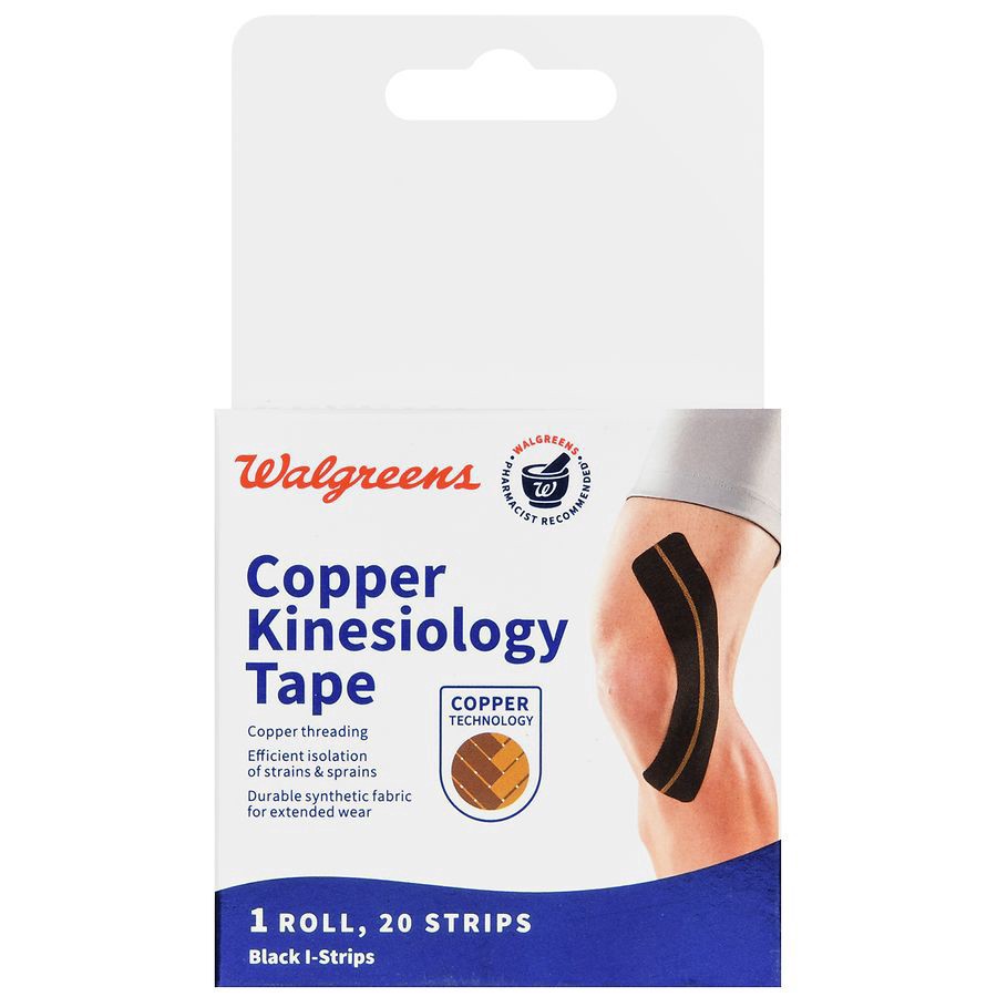slide 2 of 5, Walgreens Copper Kinesiology Tape I-Strips, 20 ct