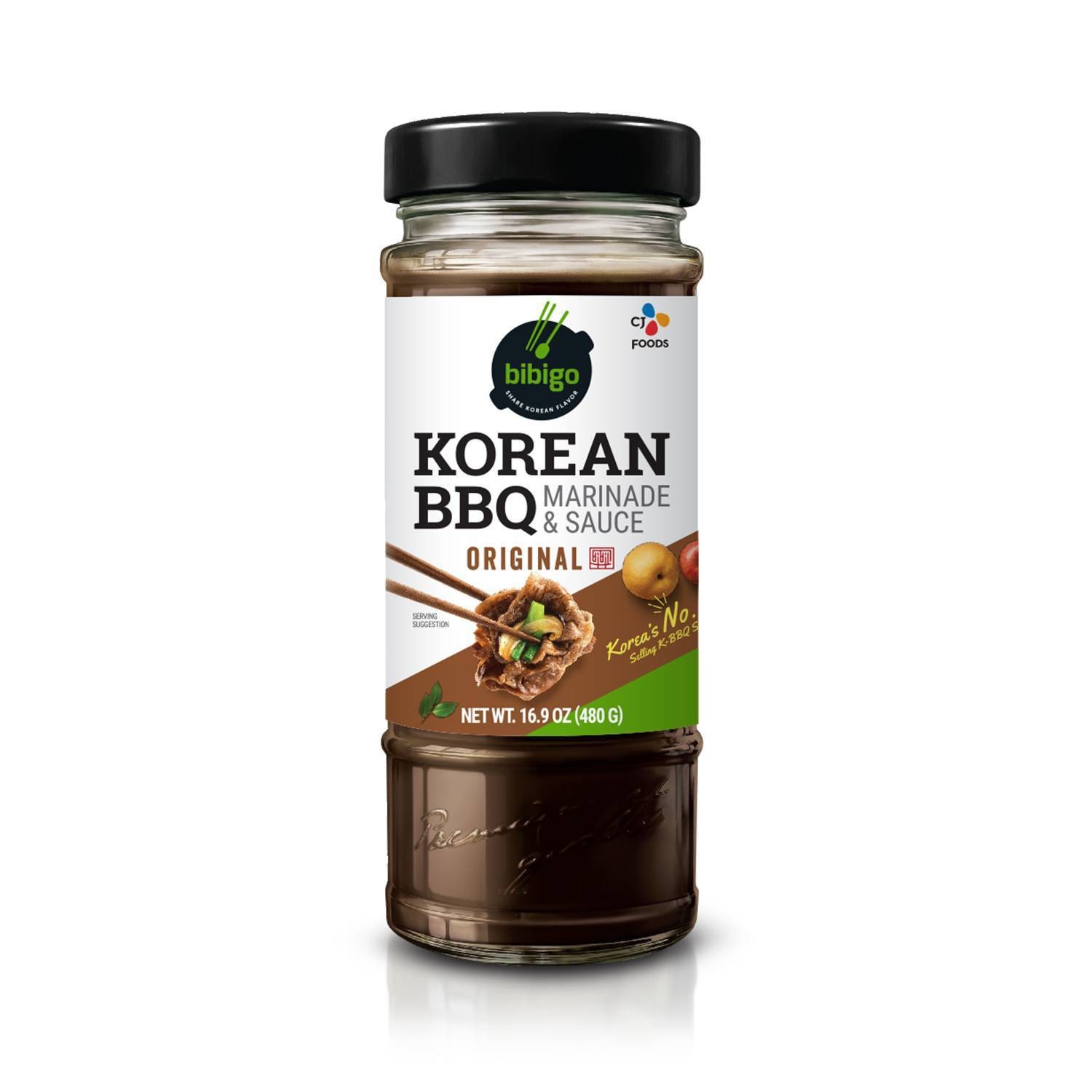 slide 1 of 5, Bibigo Korean BBQ Sauce, 16.9 oz