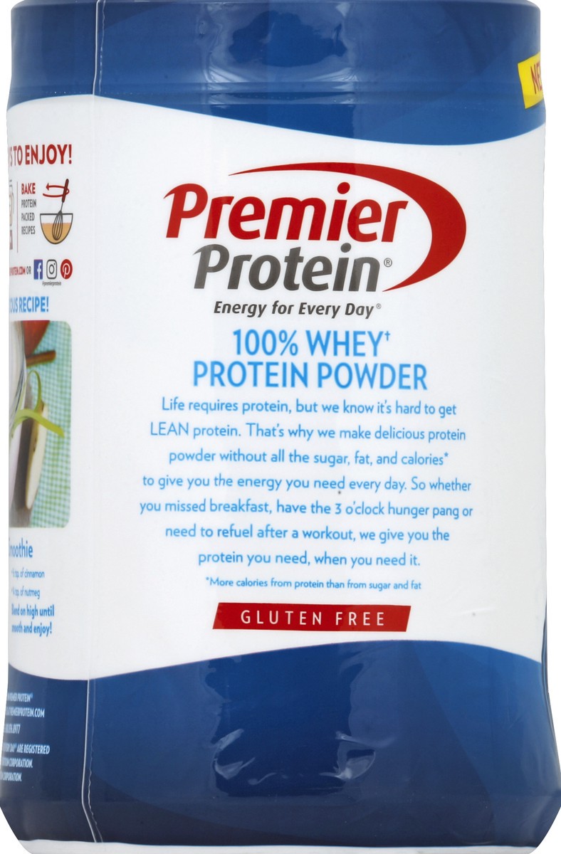 slide 4 of 6, Premier Protein Vanilla Milkshake Protein Powder 23.3 oz, 28 oz